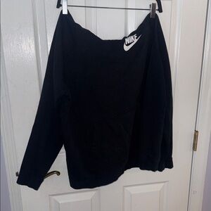 Nike Black Pullover with White Logo hoodie